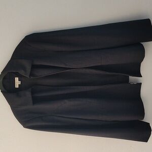 Amanda Smith Blazer Jacket Gray Size 22 W Zip Front Long Sleeve  Classic Office